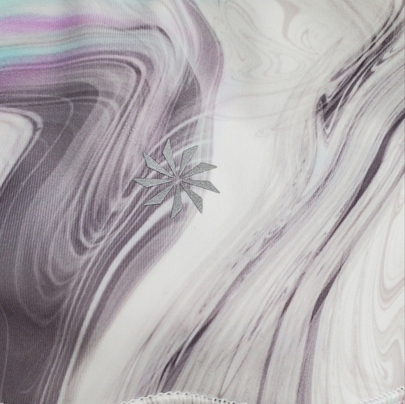 Athleta Marble Glitch Swirl Cropped Leggings Size SP - Picture 10 of 10